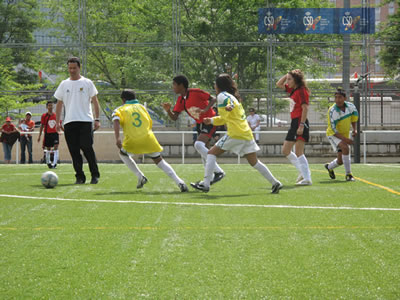 partido contra Asociación Juvenil Deportivo Cultural La Mancha
