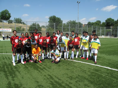 partido contra Asociación Juvenil Deportivo Cultural La Mancha
