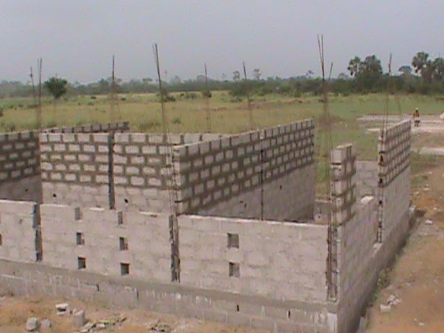 deporte y desarrollo - obras de construcción del centro de Grand-Bassam 030
