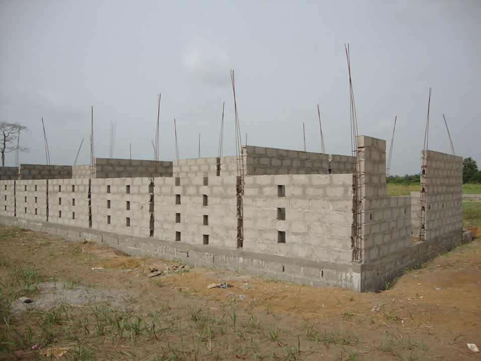 deporte y desarrollo - obras de construcción del centro de Grand-Bassam 033