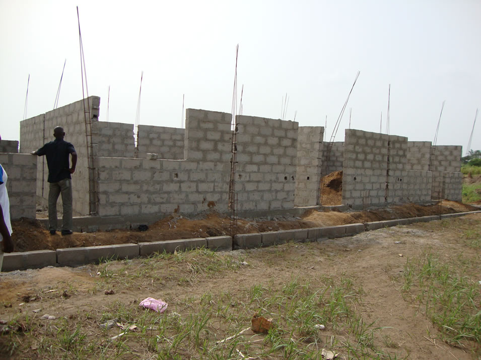 deporte y desarrollo - obras de construcción del centro de Grand-Bassam 034