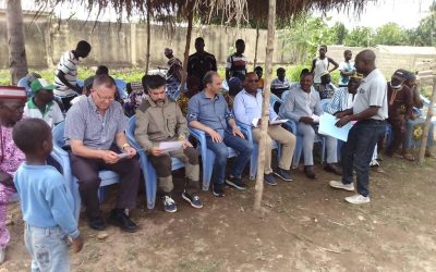 Ceremonia de entrega de los terrenos en BODJONDÈ para el desarrollo del proyecto Sach’a en Togo