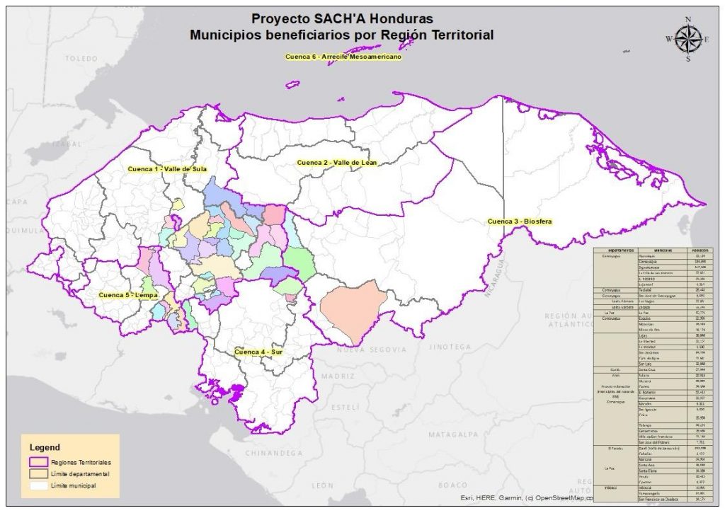 Honduras Mapa